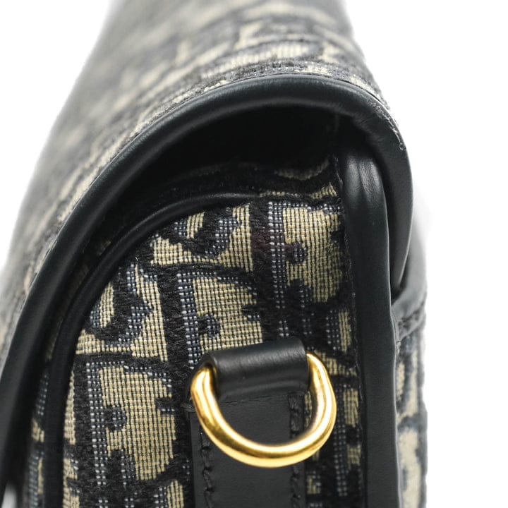 Dior Medium Bobby Bag Blue Oblique Jacquard Canvas 6