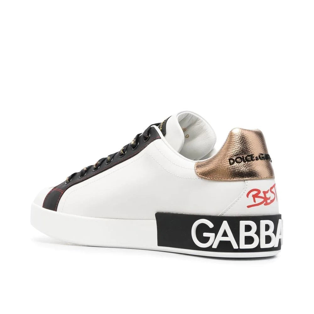 Dolce & Gabbana Portofino Slogan Print Sneakers 5