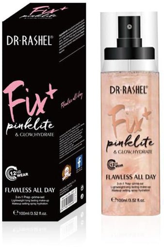 Dr.Rashel Fix Pinklite & Glow,Hydrate Mist Makeup Flawless All Day 100ml - BEAUTY BAR