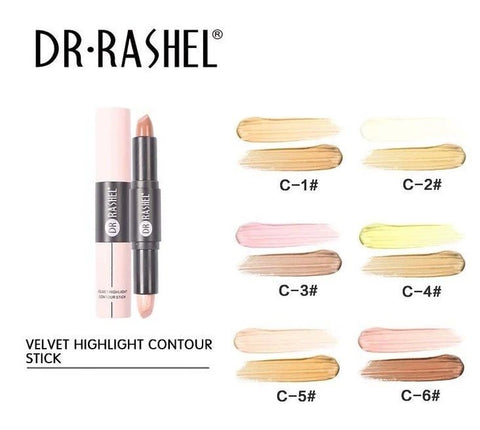 Dr.Rashel Velvet 2 in 1 Highlight Contour Stick c-2 - BEAUTY BAR