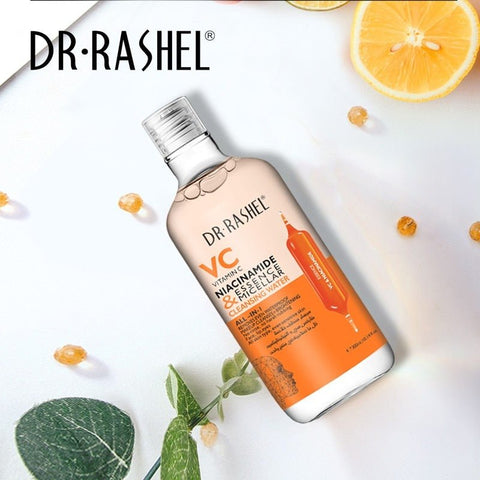 Dr.Rashel Vitamin C Niacinamide Essence & Micellar Cleansing Water All In 1 - 350ml - BEAUTY BAR