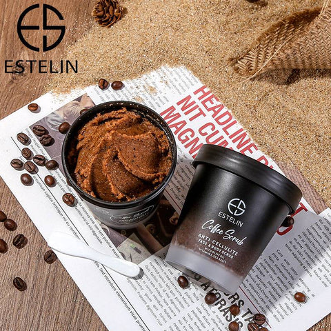 Estelin Anti-Cellulite Face & Body Coffee Scrub - BEAUTY BAR