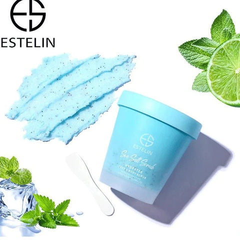 Estelin Sea Salt Hydrates Body & Face Scrub - BEAUTY BAR