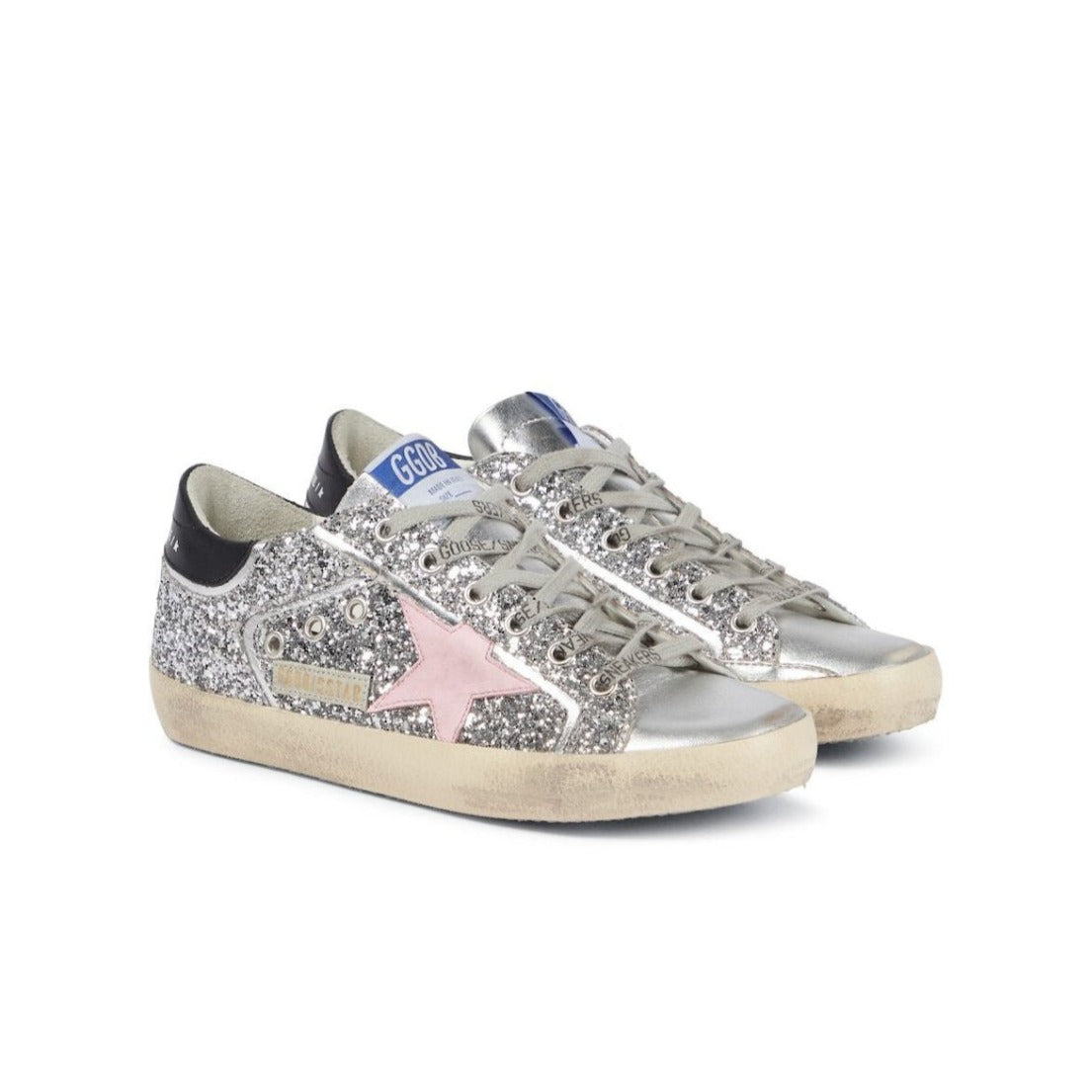 Golden Goose Super-Star Embellished Leather Sneakers 1
