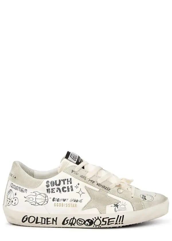 Golden Goose Women's Natural Superstar Cream Sneakers 3