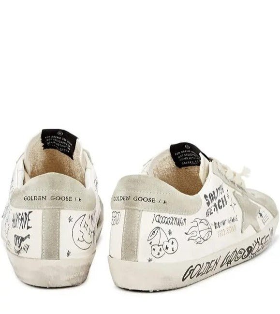 Golden Goose Women's Natural Superstar Cream Sneakers 2
