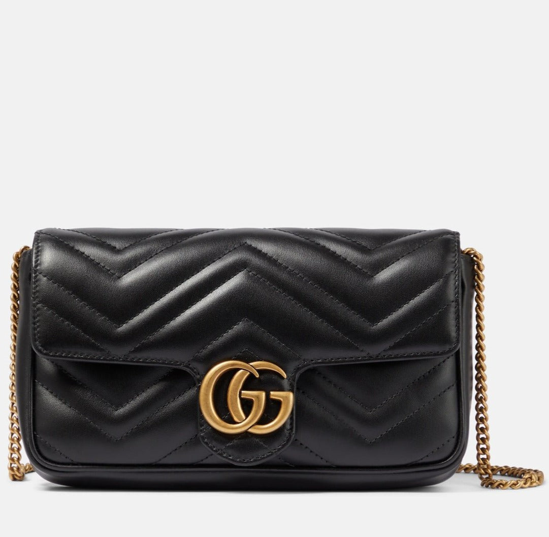 Gucci GG Marmont Leather Wallet On Chain 2