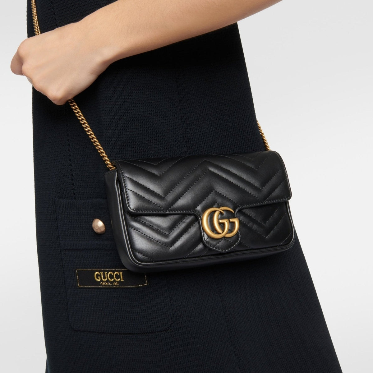 Gucci GG Marmont Leather Wallet On Chain 4