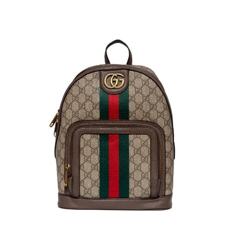 Gucci GG Supreme Ophidia Backpack Brown - BEAUTY BAR