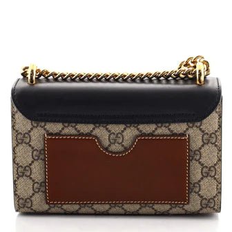 Gucci Padlock Shoulder Bag Gg Coated Canvas and Leather Small 3