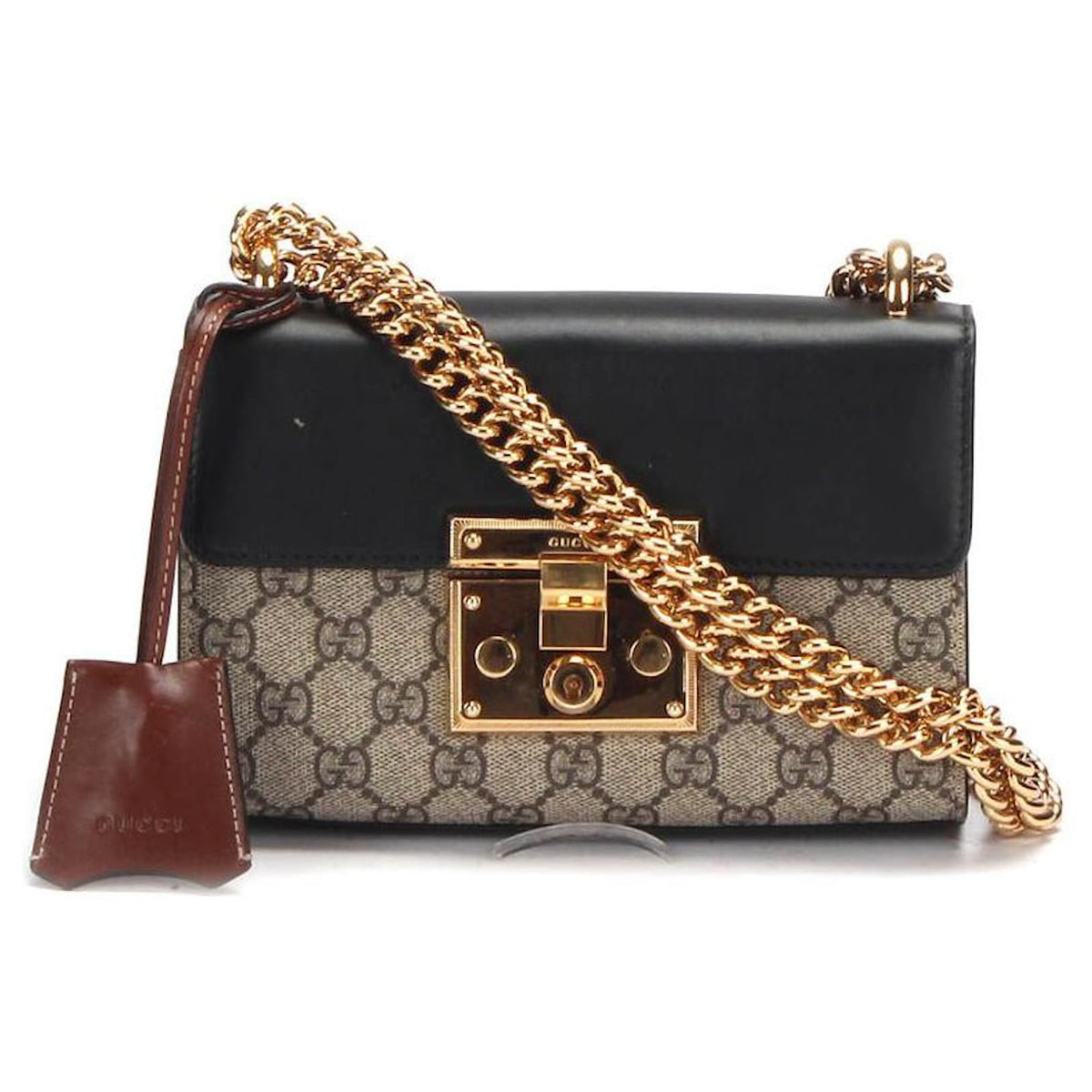Gucci Padlock Shoulder Bag Gg Coated Canvas and Leather Small 1