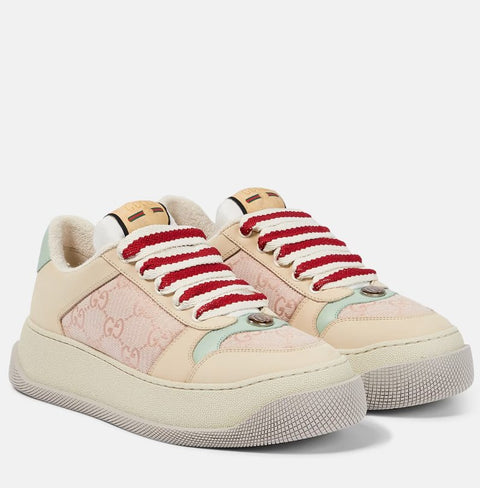 Gucci Screener GG Canvas And Leather Sneakers - BEAUTY BAR