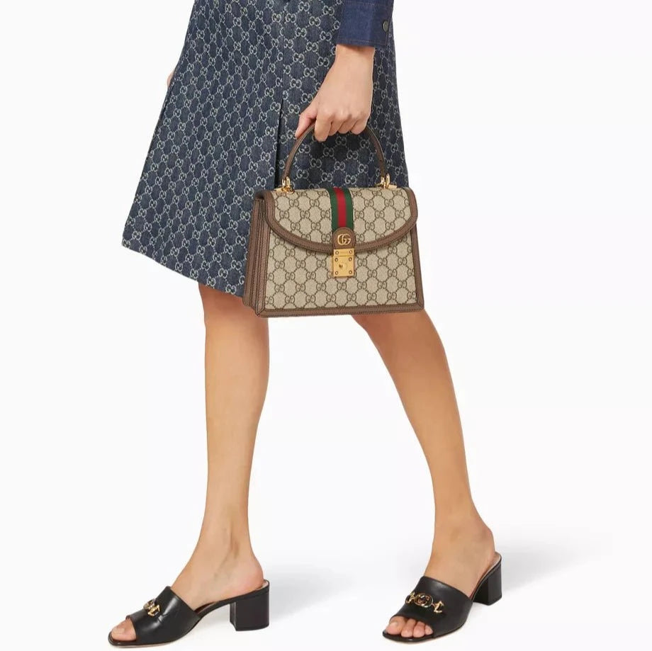 Gucci Small Ophidia Top Handle Bag In GG Supreme 5