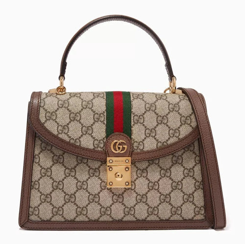 Gucci Small Ophidia Top Handle Bag In GG Supreme