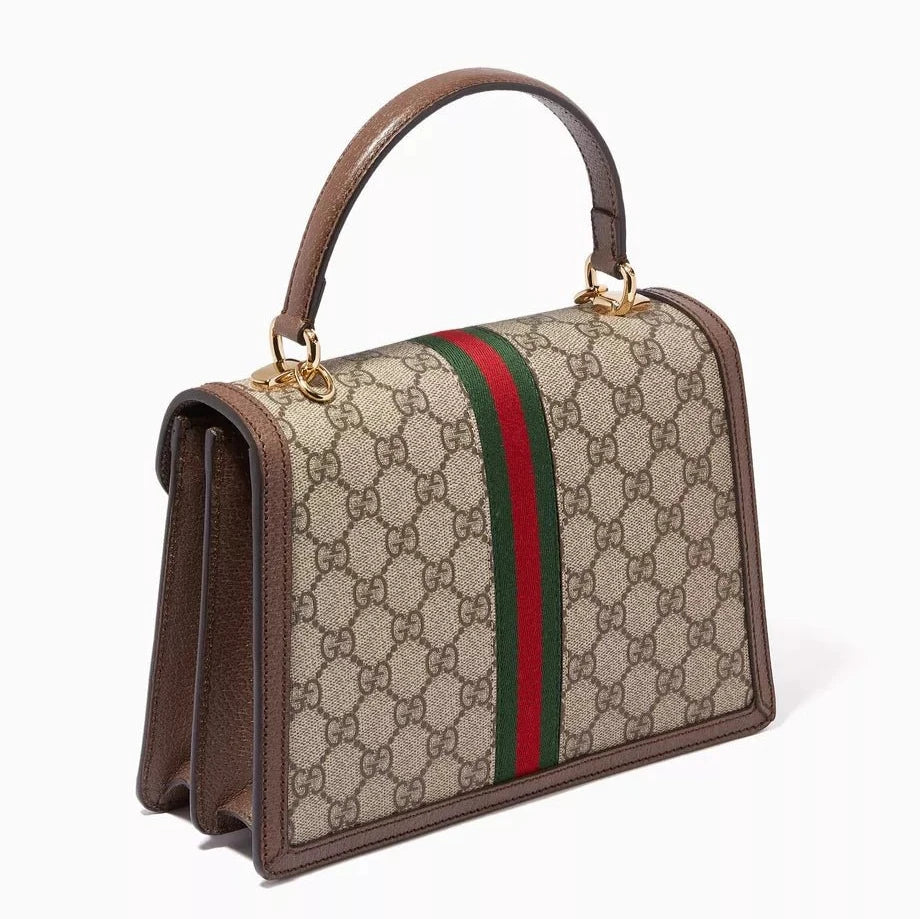 Gucci Small Ophidia Top Handle Bag In GG Supreme 2