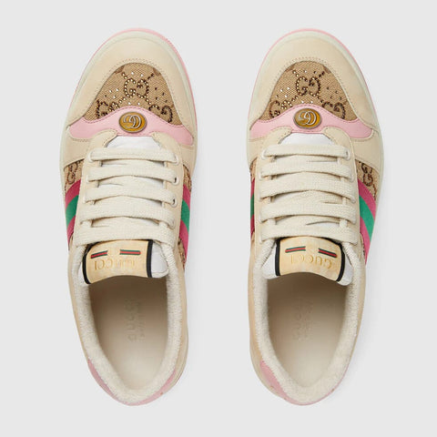 Gucci Women Screener Sneaker With Crystals - BEAUTY BAR