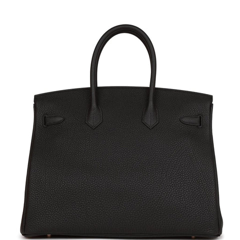 Hermès Birkin 30 Black Togo Rose Gold Hardware - BEAUTY BAR