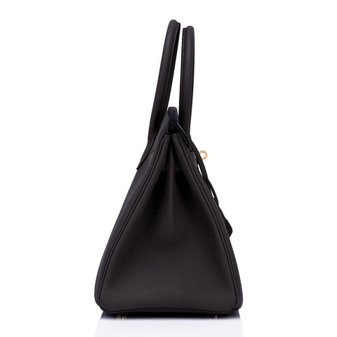 Hermes Birkin 30cm Black Togo Rose Gold Hardware Bag U Stamp - BEAUTY BAR
