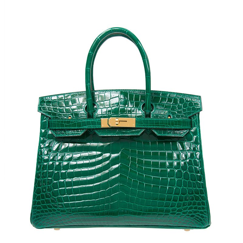 Hermès Birkin 30 Crocodile Porosus Vert Emeraude