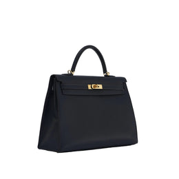 Hermès Kelly 30 Vache Liegee Black Indigo