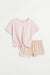 H&M 2-Piece Cotton Set Light pink/light beige - BEAUTY BAR