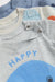 H&M 3-Pack Cotton Tops Light Grey Marl/Happy Together - BEAUTY BAR
