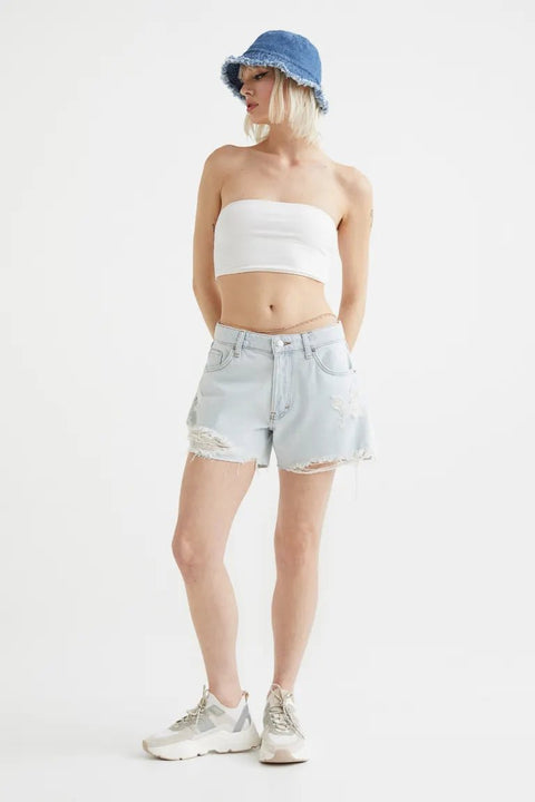 H&M 90's Boyfriend Low Denim shorts - BEAUTY BAR