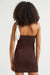 H&M Bandeau Dress Dark Brown/Glitter - BEAUTY BAR