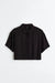 H&M Boxy Shirt Black - BEAUTY BAR