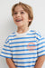 H&M Boy Kids 2-Piece Set White/Blue Striped - BEAUTY BAR