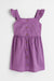H&M Cotton Dress Purple - BEAUTY BAR