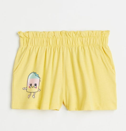 H&M Cotton Jersey Shorts Yellow/Ice lolly - BEAUTY BAR
