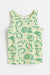 H&M Cotton Jersey Vest Top Light green/Fruit - BEAUTY BAR
