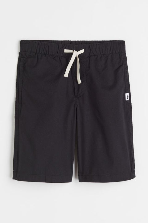 H&M Cotton Shorts Black - BEAUTY BAR