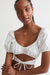 H&M Cropped Cut-Out Blouse White - BEAUTY BAR