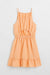 H&M Cut-Out Dress Light Orange - BEAUTY BAR
