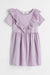 H&M Flounce-Trimmed Dress Light purple - BEAUTY BAR