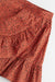 H&M Flounce-Trimmed Wrapover Skirt Brick Red/Spotted - BEAUTY BAR