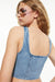 H&M Lacing Detail Bustier Top Denim blue - BEAUTY BAR