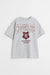 H&M Oversized Printed T-Shirt Gray Melange/Harry Potte - BEAUTY BAR