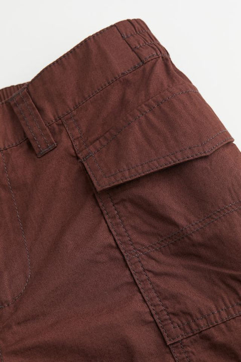 H&M Short Cargo Shorts Dark Brown - BEAUTY BAR