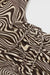 H&M Short Halterneck Top Brown/Patterned - BEAUTY BAR