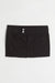 H&M Short Twill Skirt Black - BEAUTY BAR