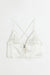 H&M Tie-Detail Satin Top White - BEAUTY BAR