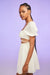H&M Two-Piece Tie-Detail Dress Cream - BEAUTY BAR