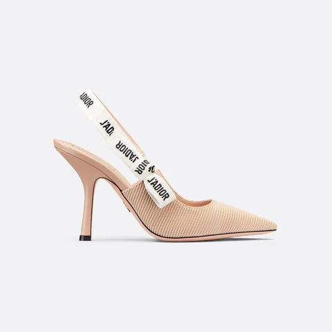 J'adior Slingback Pump Nude Technical Fabric - BEAUTY BAR
