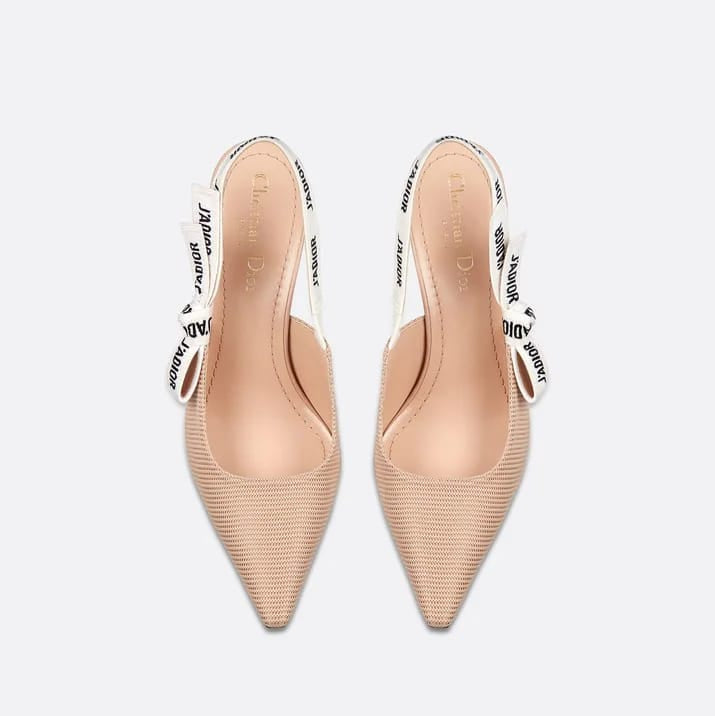 J'adior Slingback Pump Nude Technical Fabric 3