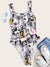 Lingerie Pop Art Print Bodysuit - BEAUTY BAR