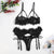 Lingerie Set Lace Hollow Out Bra and Panty - BEAUTY BAR