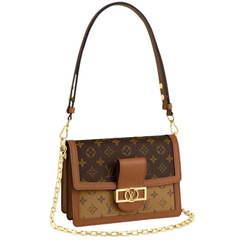 Louis Vuitton Big Dauphine Monogram Reverse MM Brown - BEAUTY BAR